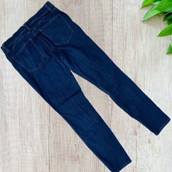 ANN TAYLOR The Super Skinny Modern Fit Stretch Denim Dark Wash Jeans 8 - Picture 4 of 4